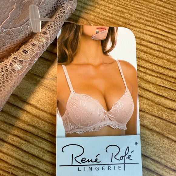 NWT Rene Rofe 2 Pack 36C Extreme Push Up Bras White Nude Colors - Picture 4 of 7